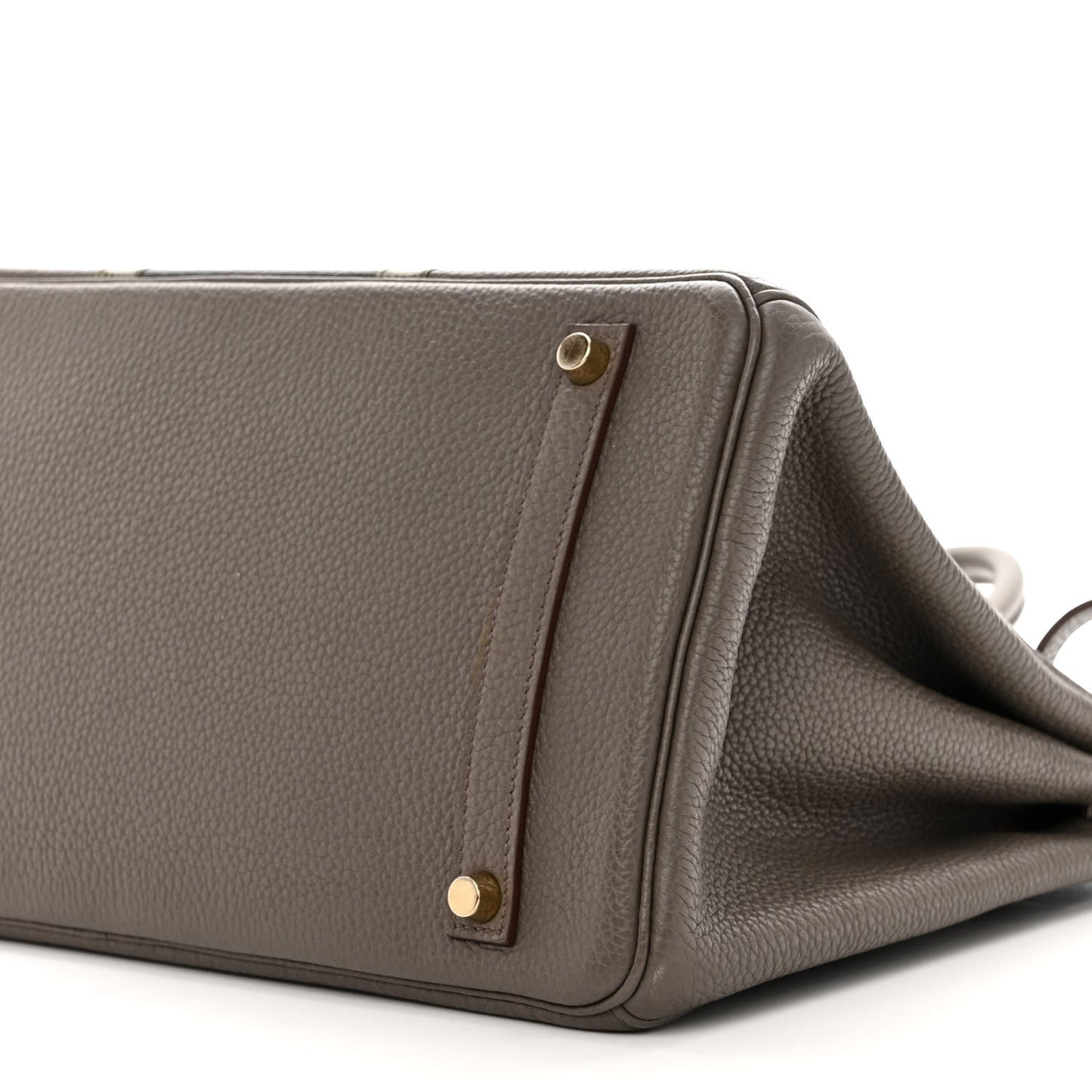 Taurillon Clemence Lizard Club Birkin 35 Etain Graphite
