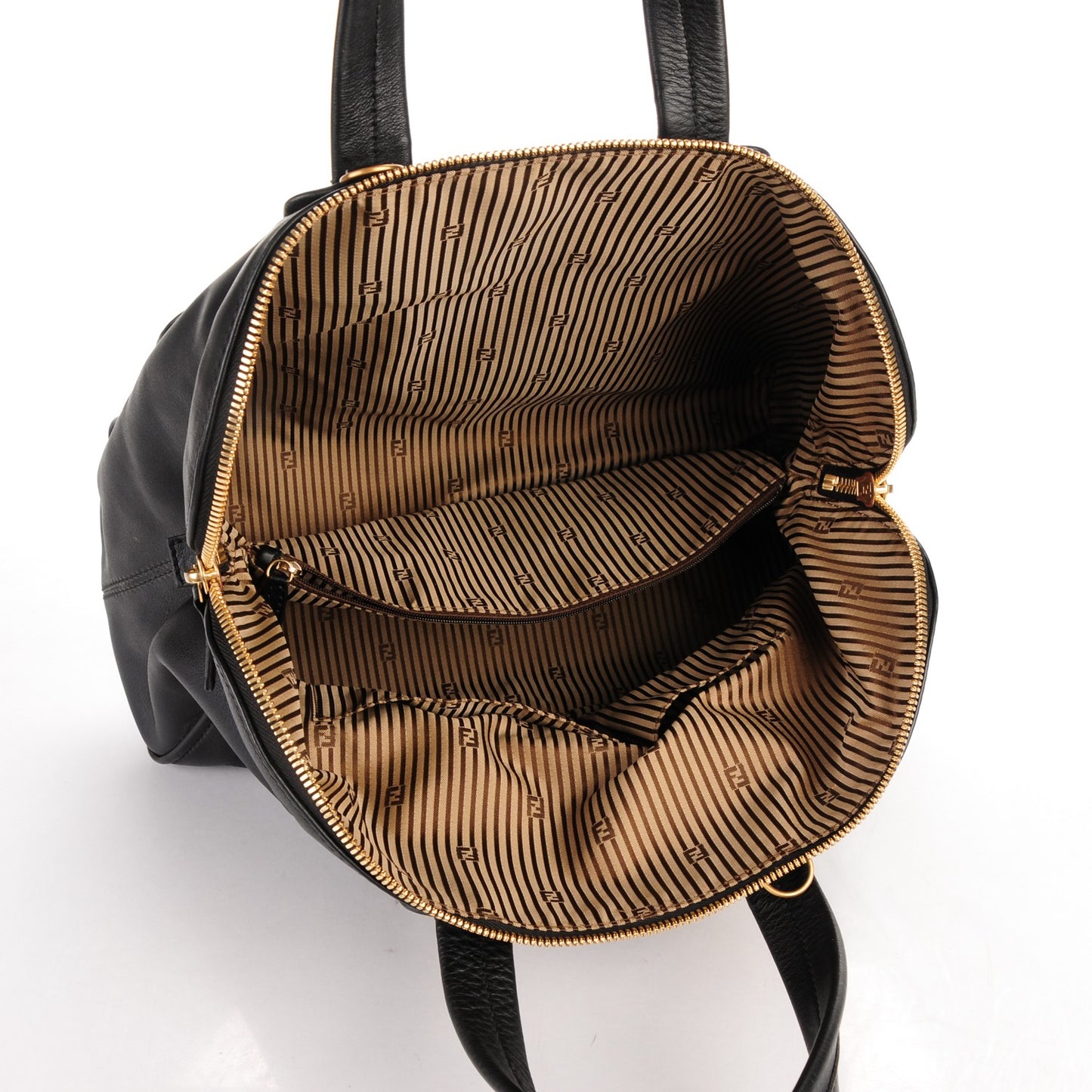 Vitello Dolce Marmol Large Chameleon Tote Black