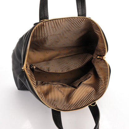 Fendi Vitello Dolce Marmol Large Chameleon Tote Black 5 of 7