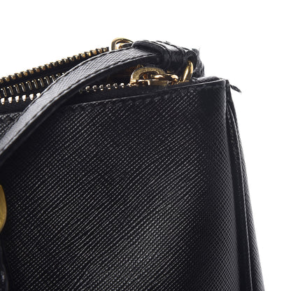 Prada Saffiano Medium Galleria Double Zip Tote Black 15 of 17