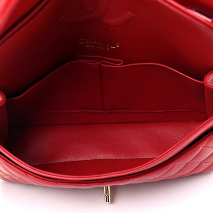 Chanel Lambskin Quilted Medium Double Flap Red 4 of 4