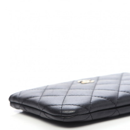 Chanel Lambskin Quilted Small Cosmetic Case Black 6 of 10