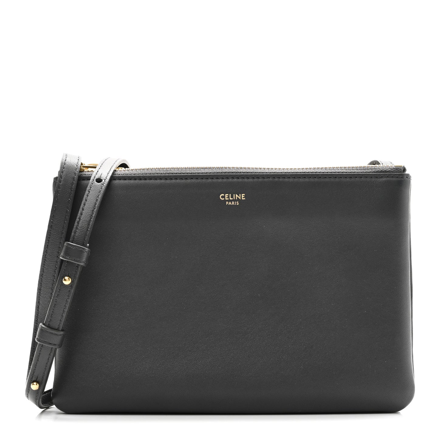 Lambskin Small Trio Crossbody Bag Medium Grey