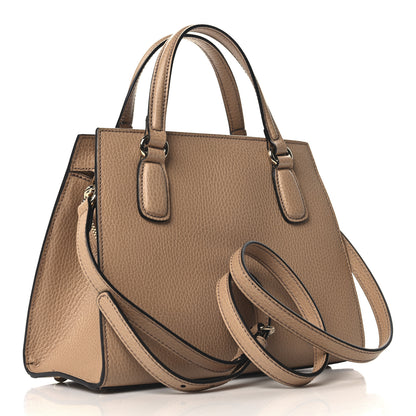 Gucci Dollar Calfskin Medium Soho Top Handle Satchel Camelia 3 of 10