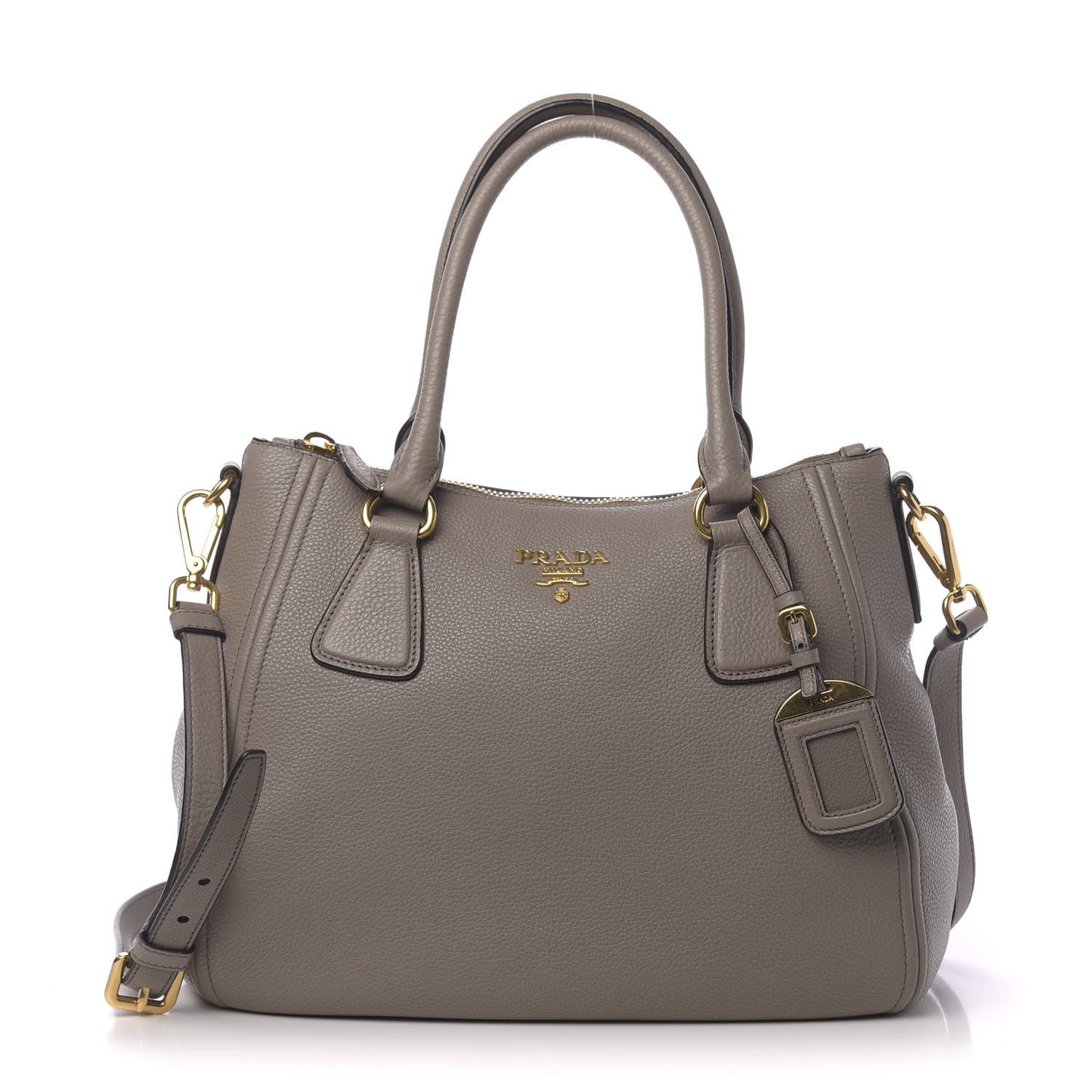 Vitello Phenix Shoulder Bag Argilla