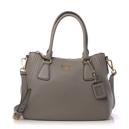 Prada Vitello Phenix Shoulder Bag Argilla 1 of 10