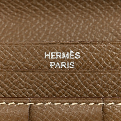 Hermes Epsom Bearn Gusset Wallet Etoupe 6 of 11