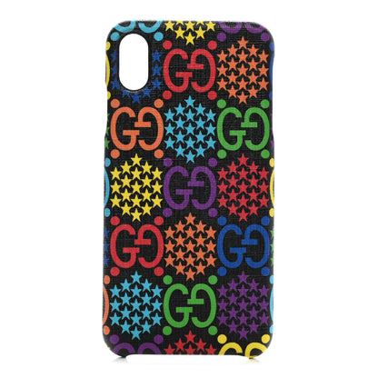 Gucci GG Supreme Monogram Psychedelic iPhone XS Max Case 1 of 6