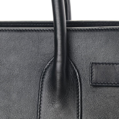 Saint Laurent Calfskin Small Sac De Jour Marine Black 6 of 9