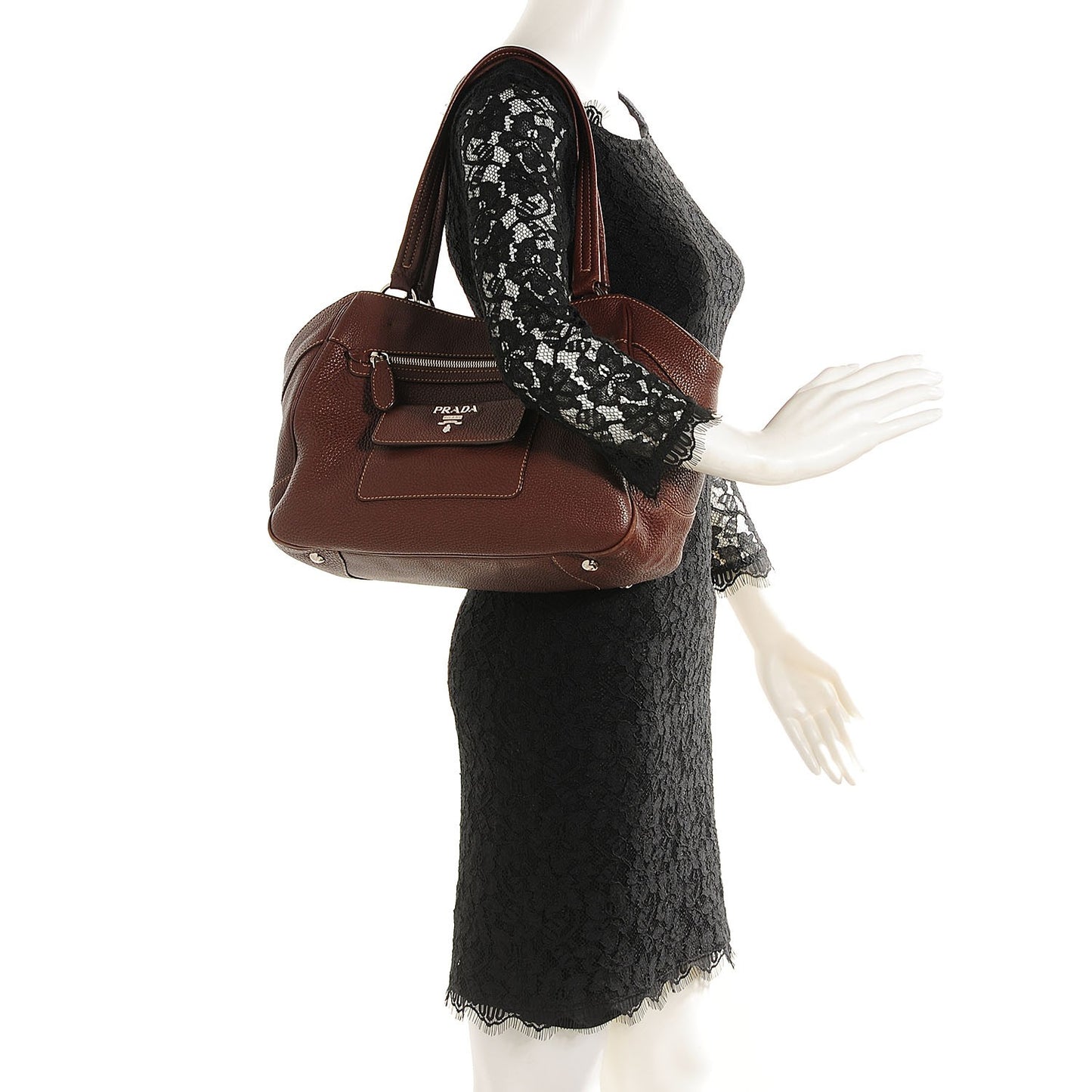 Vitello Daino Small Tote Bruciato