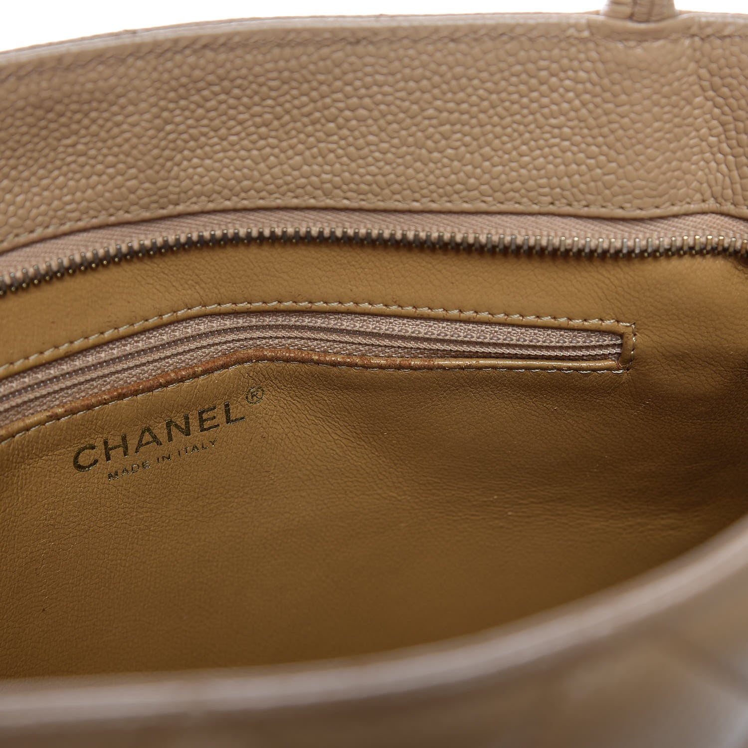 Chanel Caviar Quilted Medallion Tote Beige 17 of 21