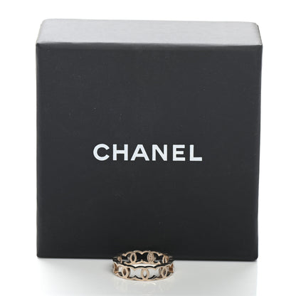 Chanel Metal CC Ring 52 Gold 6 of 6