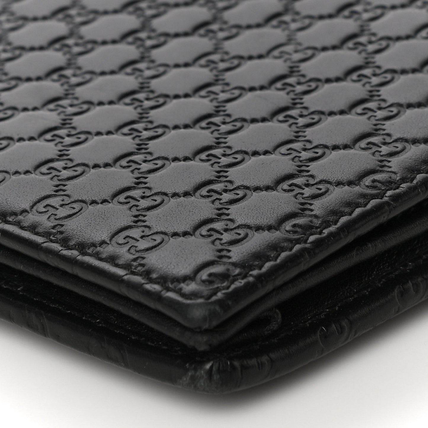 Microguccissima Crossbody Wallet Black