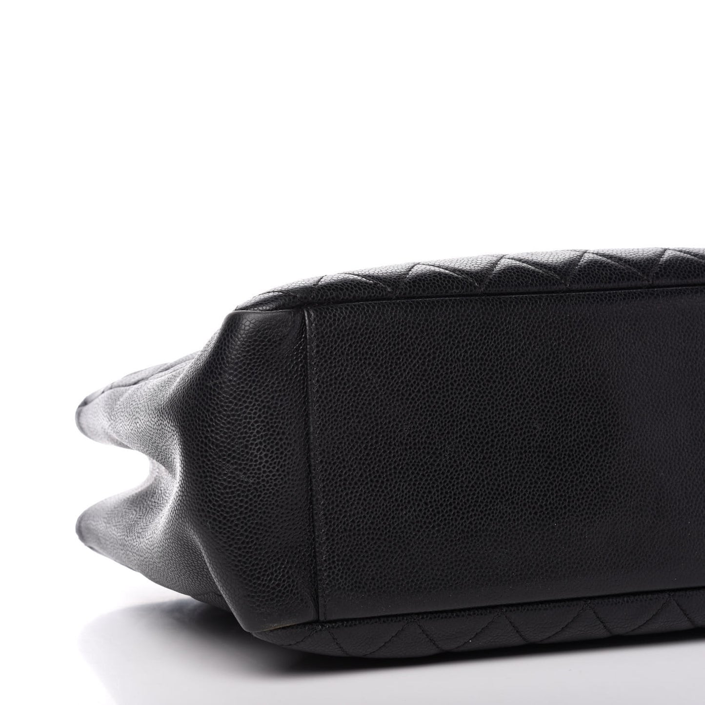 Caviar Quilted Grand Shopping Tote GST Black
