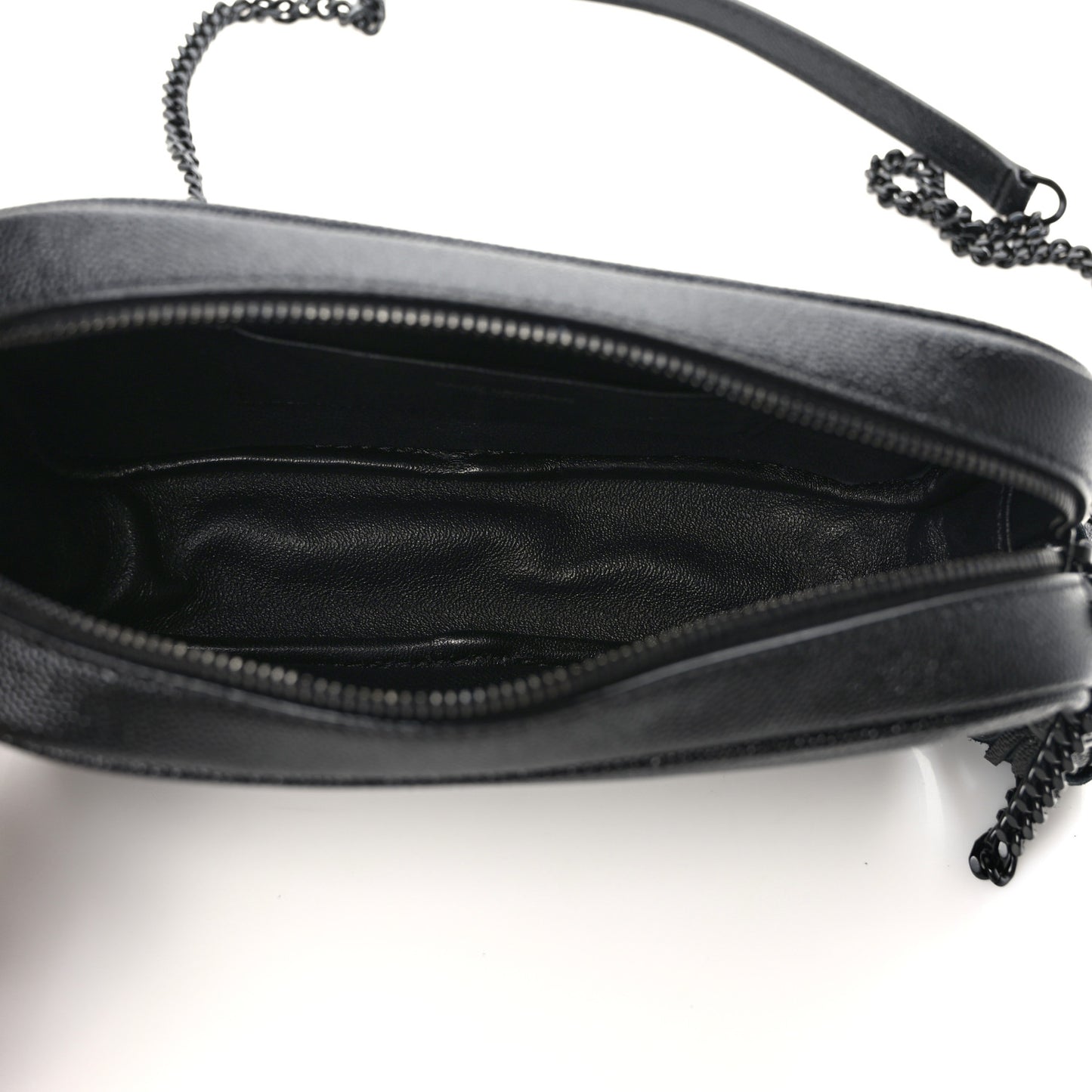Grain De Poudre Matelasse Monochrome Monogram Mini Lou Camera Bag Black
