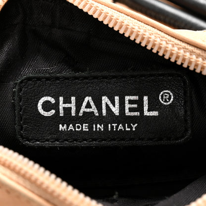 Chanel Calfskin Quilted Small Cambon Messenger Beige Black 6 of 10