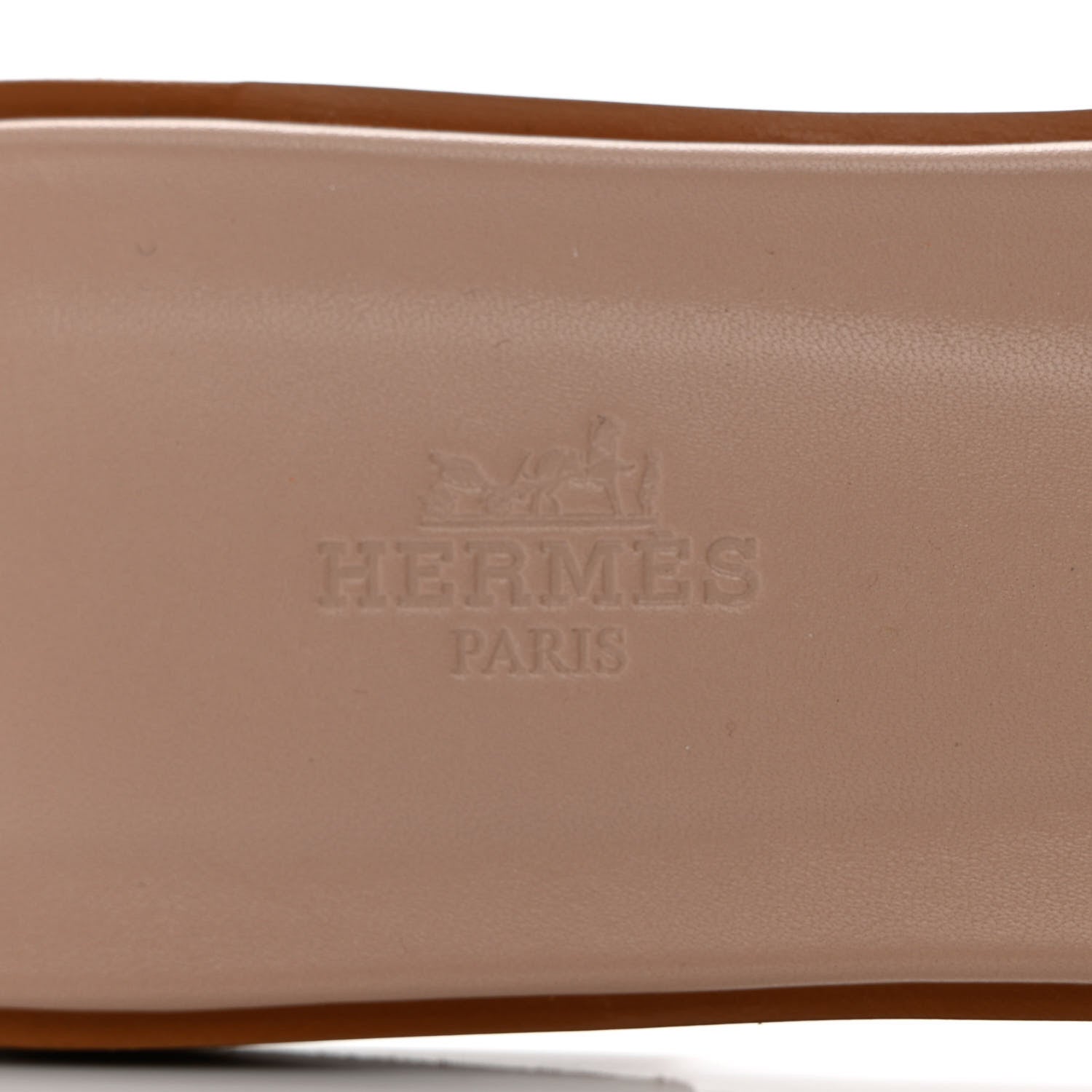 Hermes Box Calfskin Oran Sandals 41 Beige Nude 7 of 11