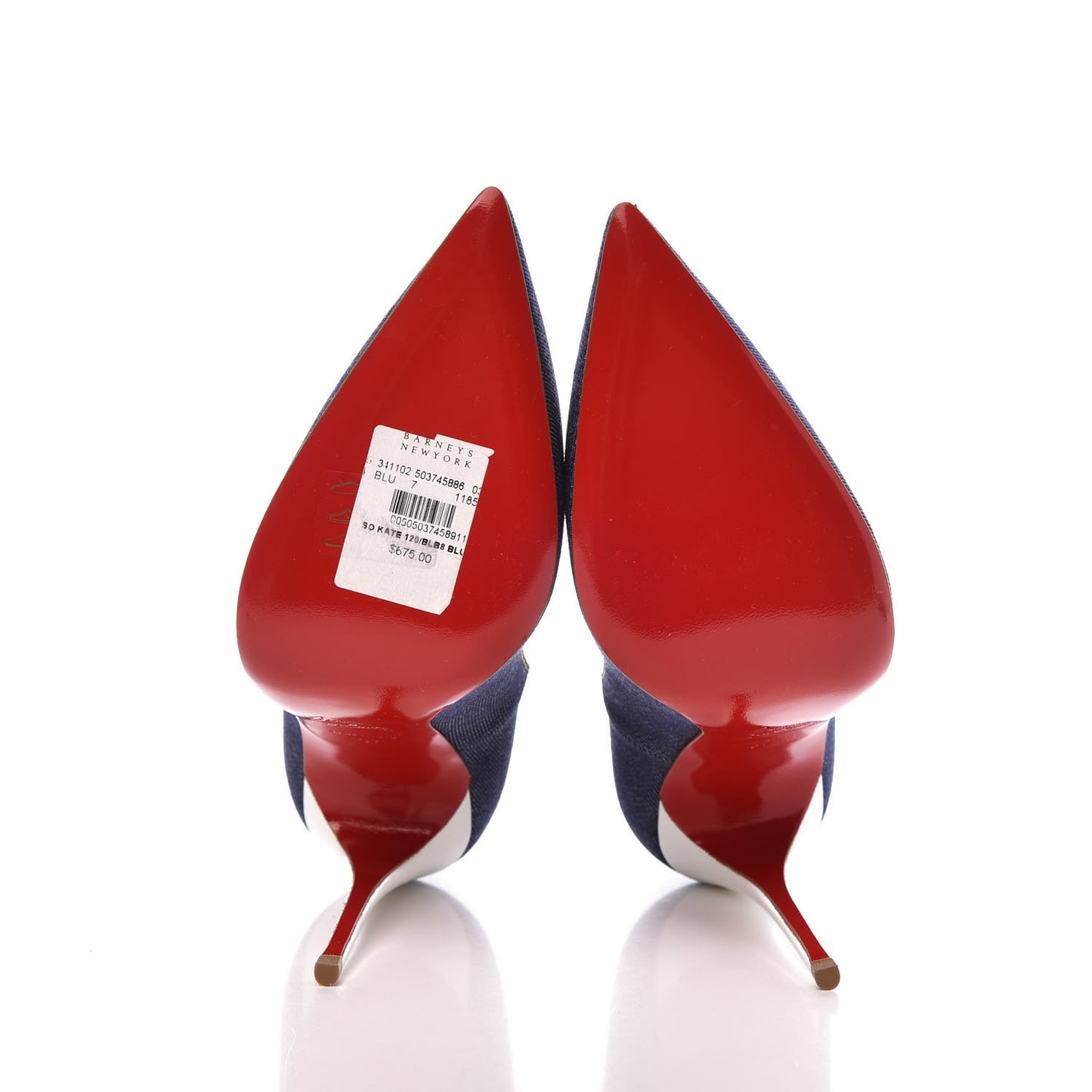 Denim Jazz Calf So Kate 120 Pumps 37 Blue White