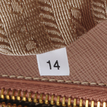 Prada Saffiano Lux Large Double Zip Tote Cammeo 9 of 11