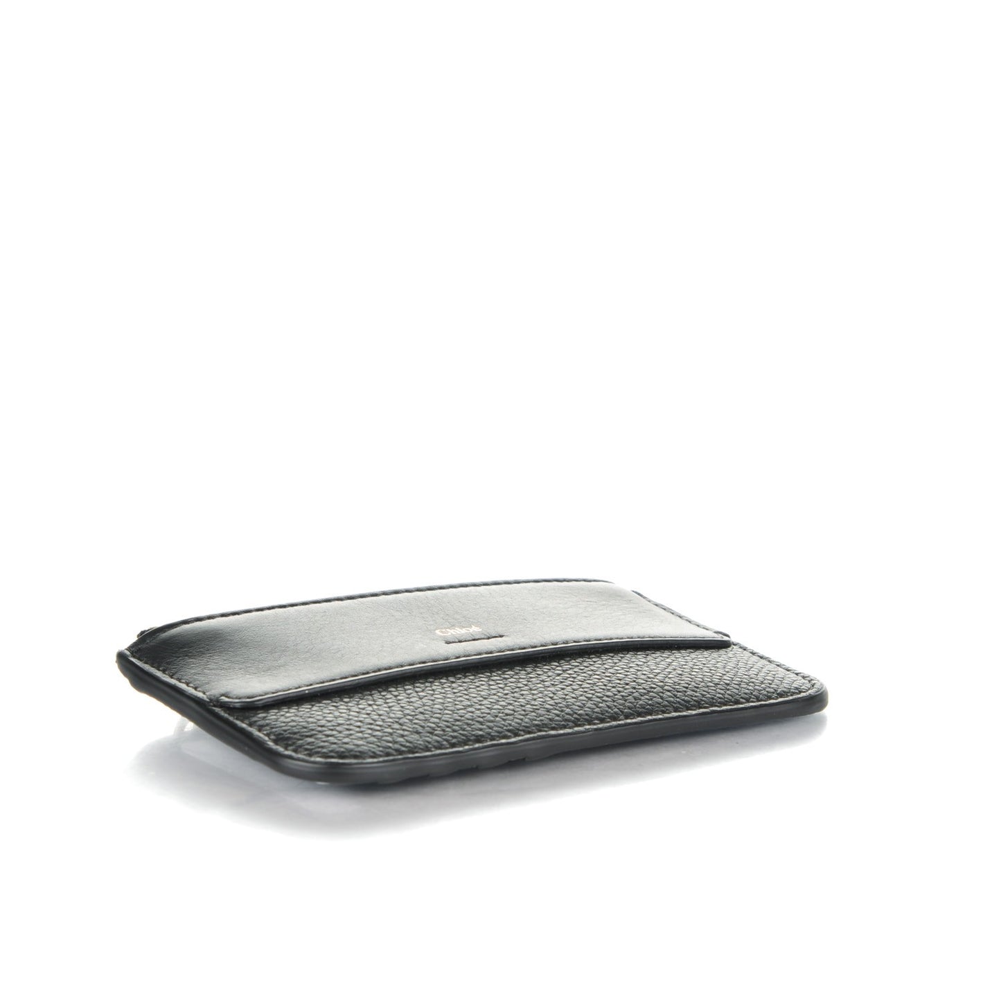 Grained Calfskin Joe Coin Purse Black