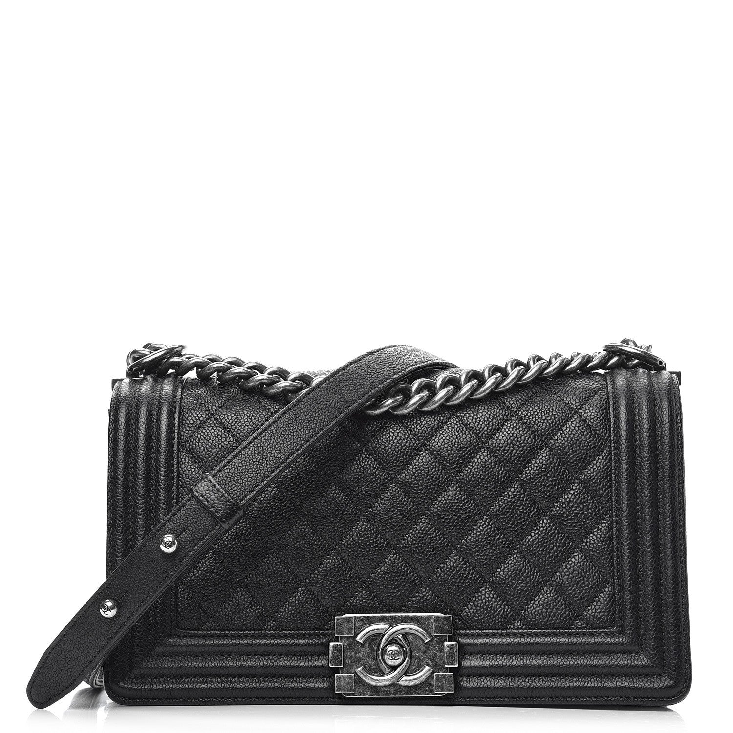 Chanel Caviar Quilted Medium Boy Flap Black 1 of 9
