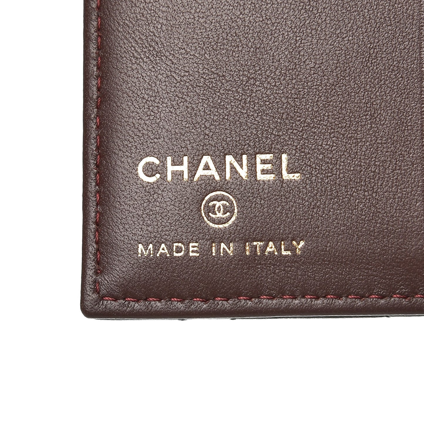 Lambskin Quilted Card Holder Wallet Black
