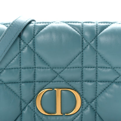 Christian Dior Calfskin Macrocannage Mini Caro Bag Horizon Blue 8 of 10