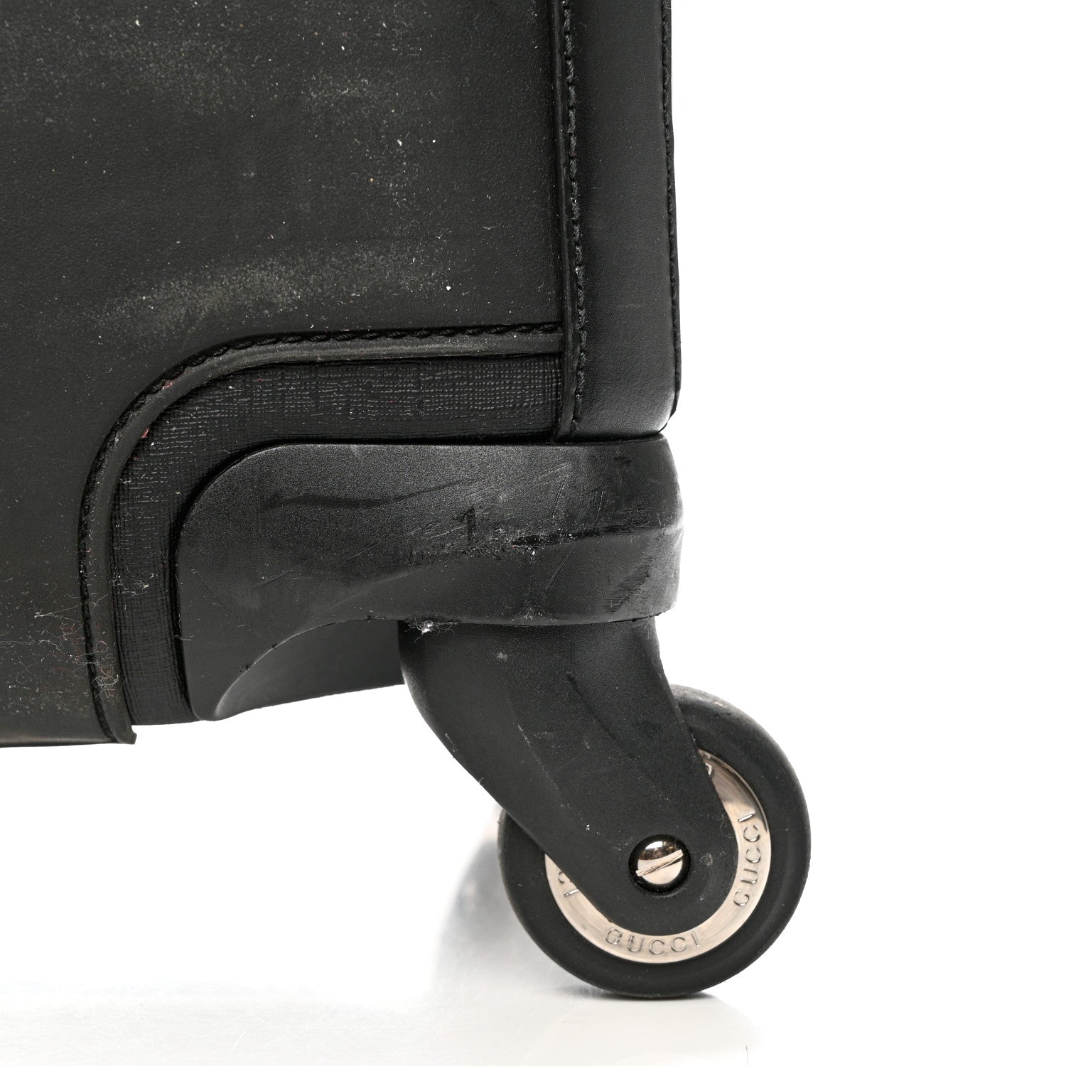 Gucci GG Supreme Monogram Four Wheel Suitcase Black 11 of 12