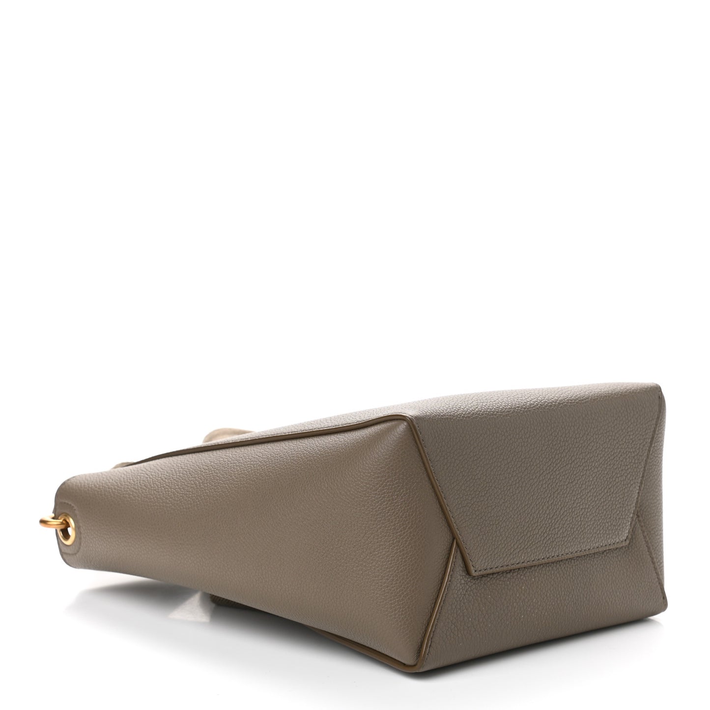 Soft Grained Calfskin Small Sangle Bucket Bag Taupe