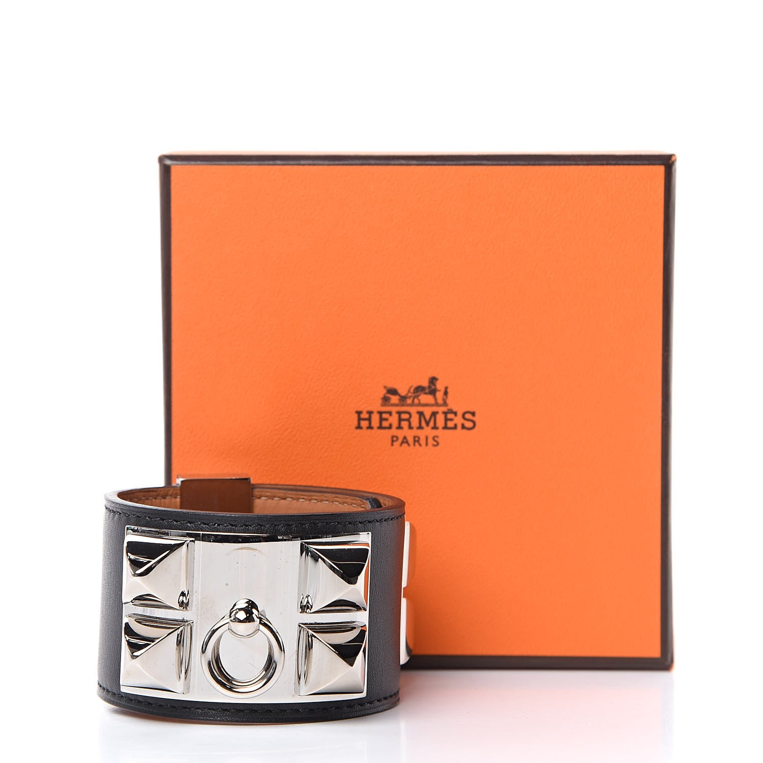 Hermes Chamonix Collier De Chien CDC Bracelet S Black 7 of 7