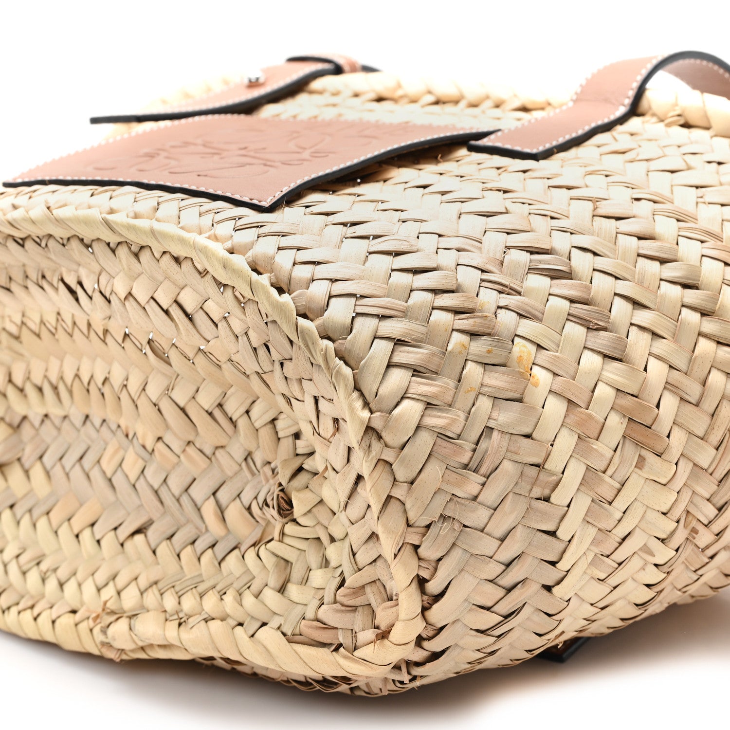 Loewe Raffia Small Basket Tote Bag Natural Tan 9 of 10