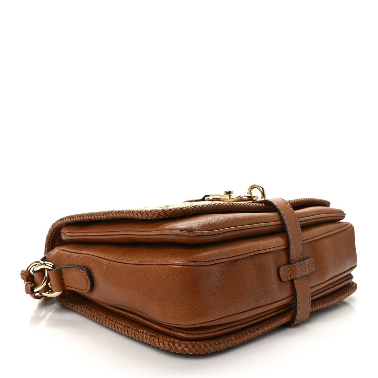 Monogram Medium Marrakech Flap Messenger Bag Beige Brown