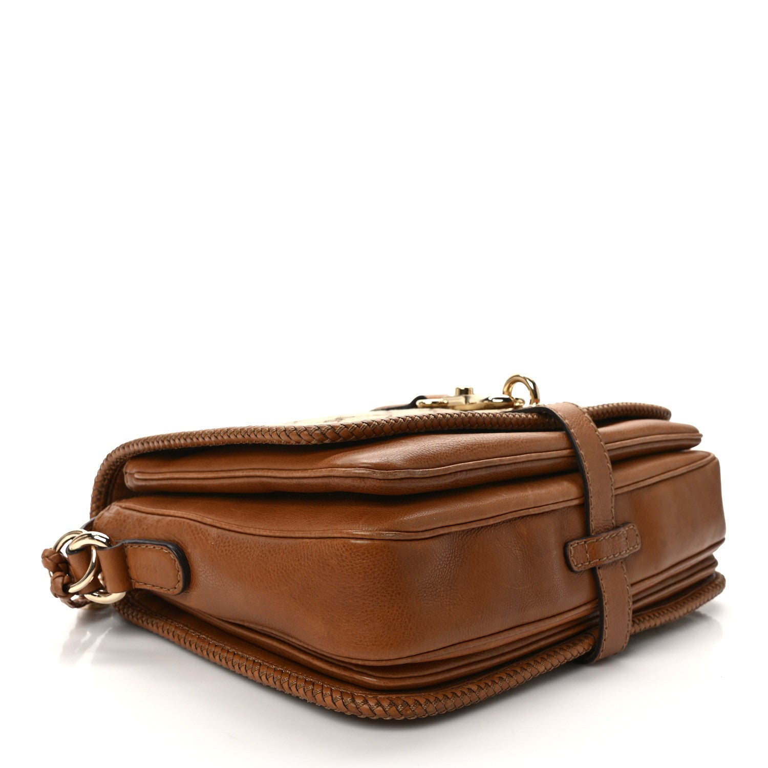 Gucci Monogram Medium Marrakech Flap Messenger Bag Beige Brown 4 of 11