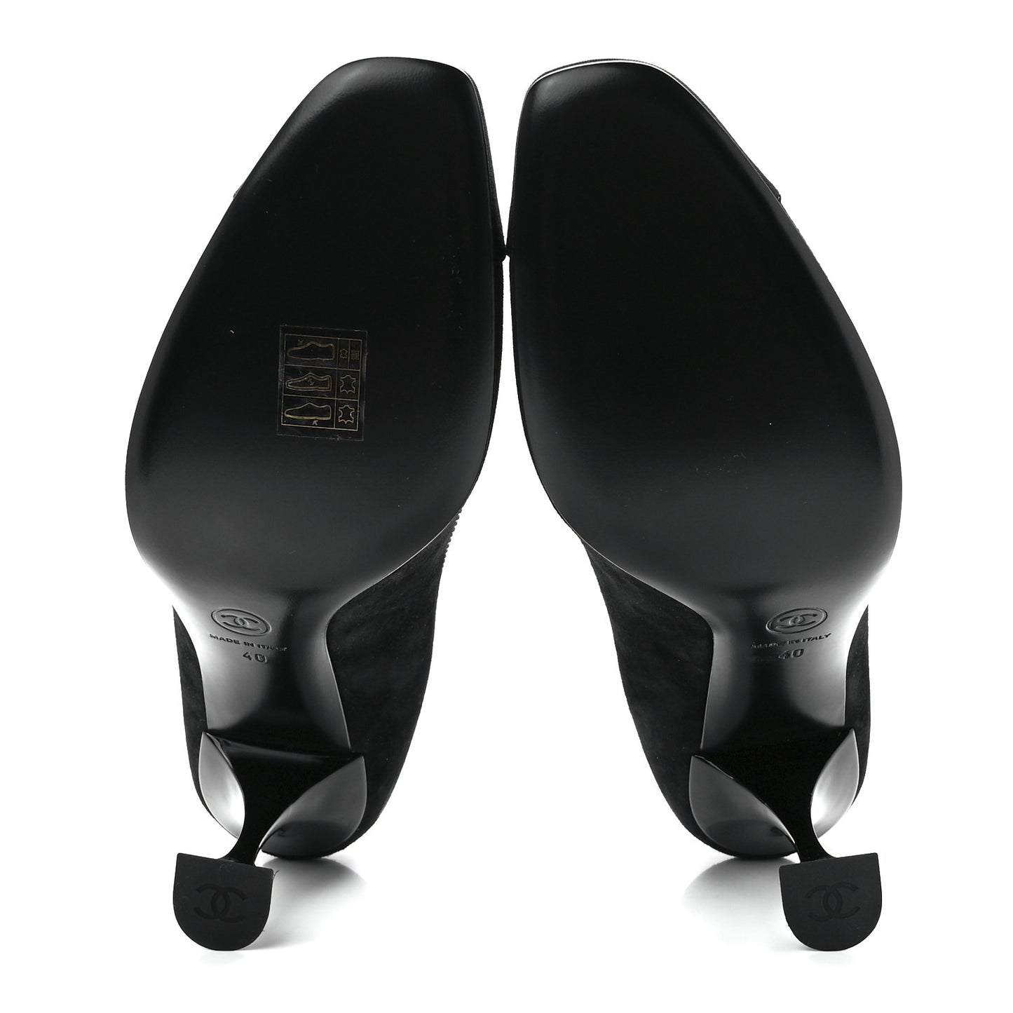 Suede Grosgrain Crystal Star Pumps 40 Black