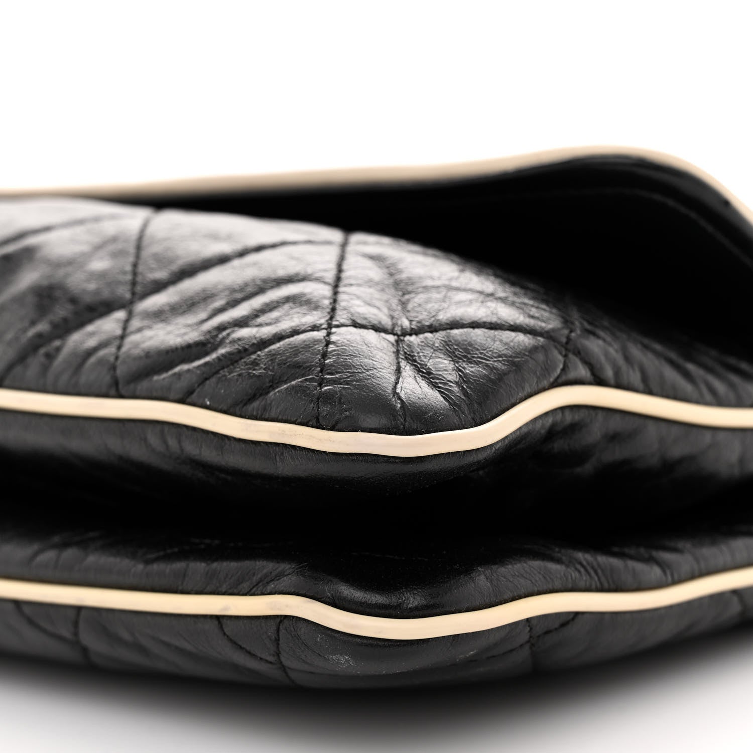 Chanel Lambskin East West Mademoiselle Flap Black 10 of 12