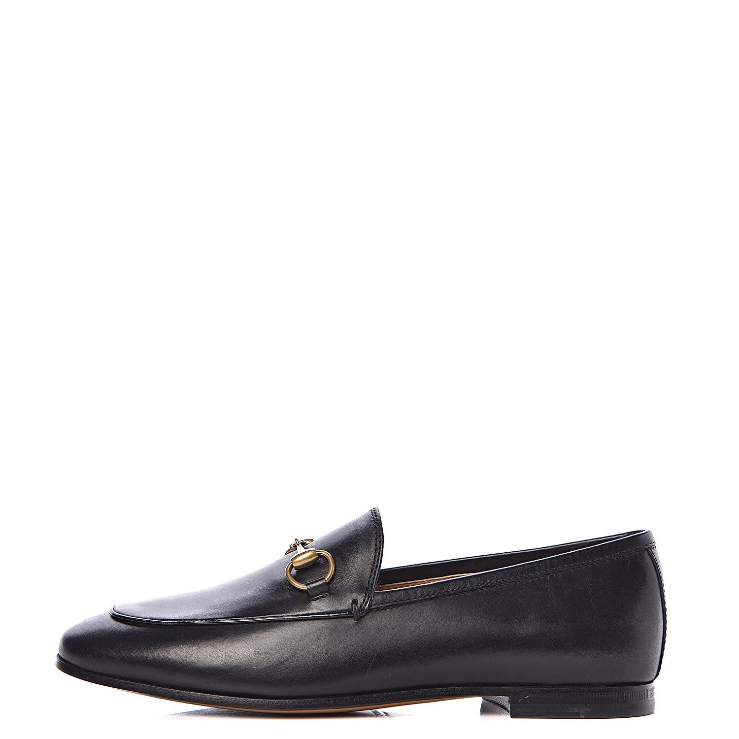 Gucci Calfskin Womens Jordaan Loafers 35 Black 1 of 10