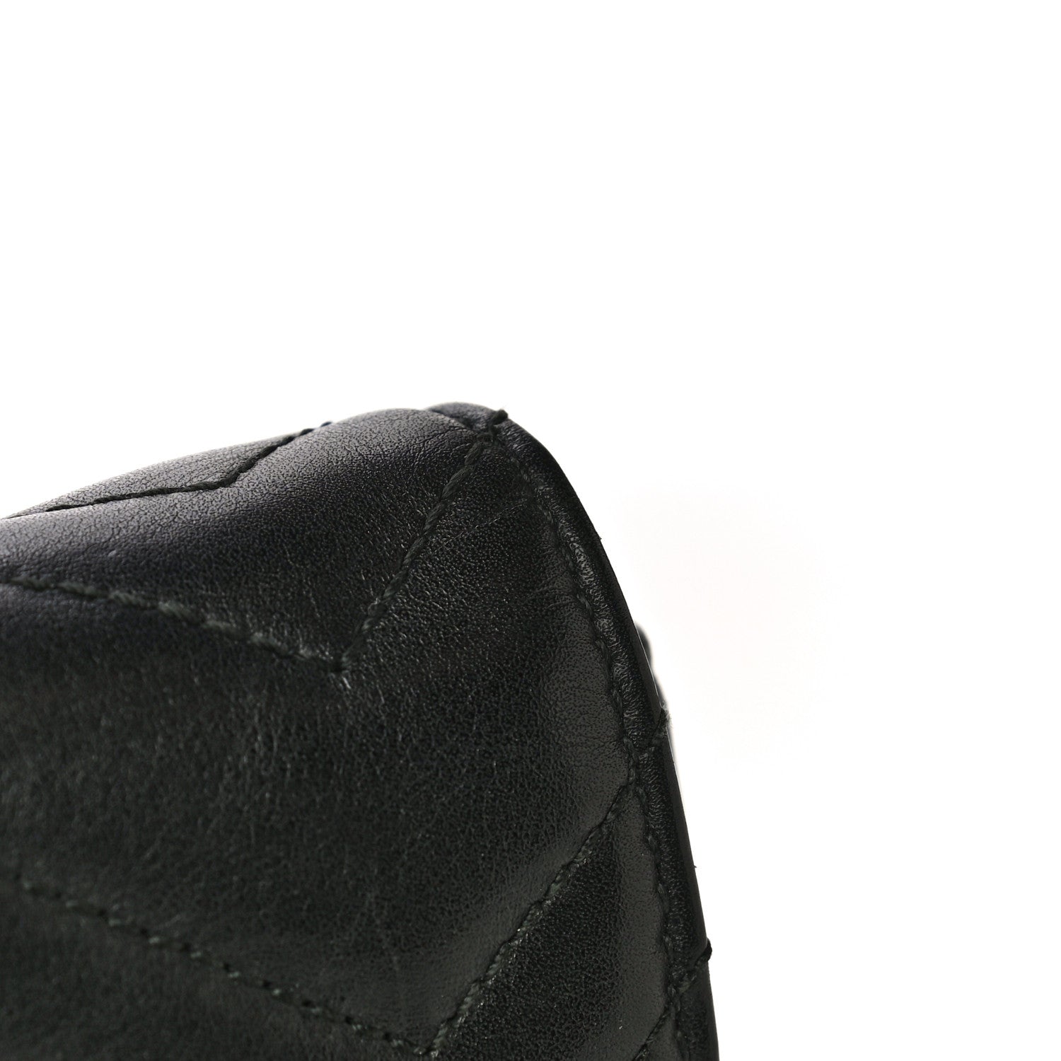 Gucci Calfskin Matelasse Super Mini GG Marmont Shoulder Bag Black 12 of 18