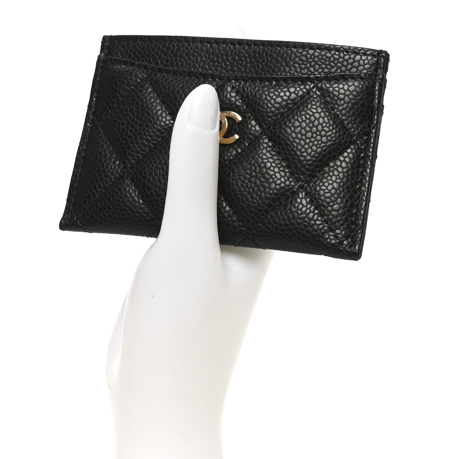 Chanel Caviar Quilted Card Holder Black 2 of 9