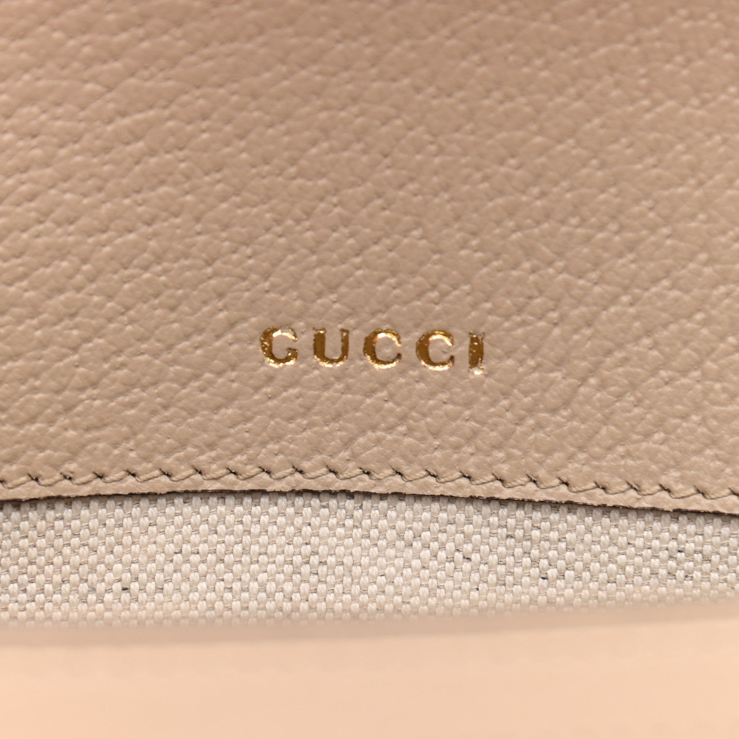 Gucci GG Supreme Monogram Textured Dollar Calfskin Web Mini Horsebit 1955 Shoulder Bag Beige Mystic White Oatmeal 6 of 11