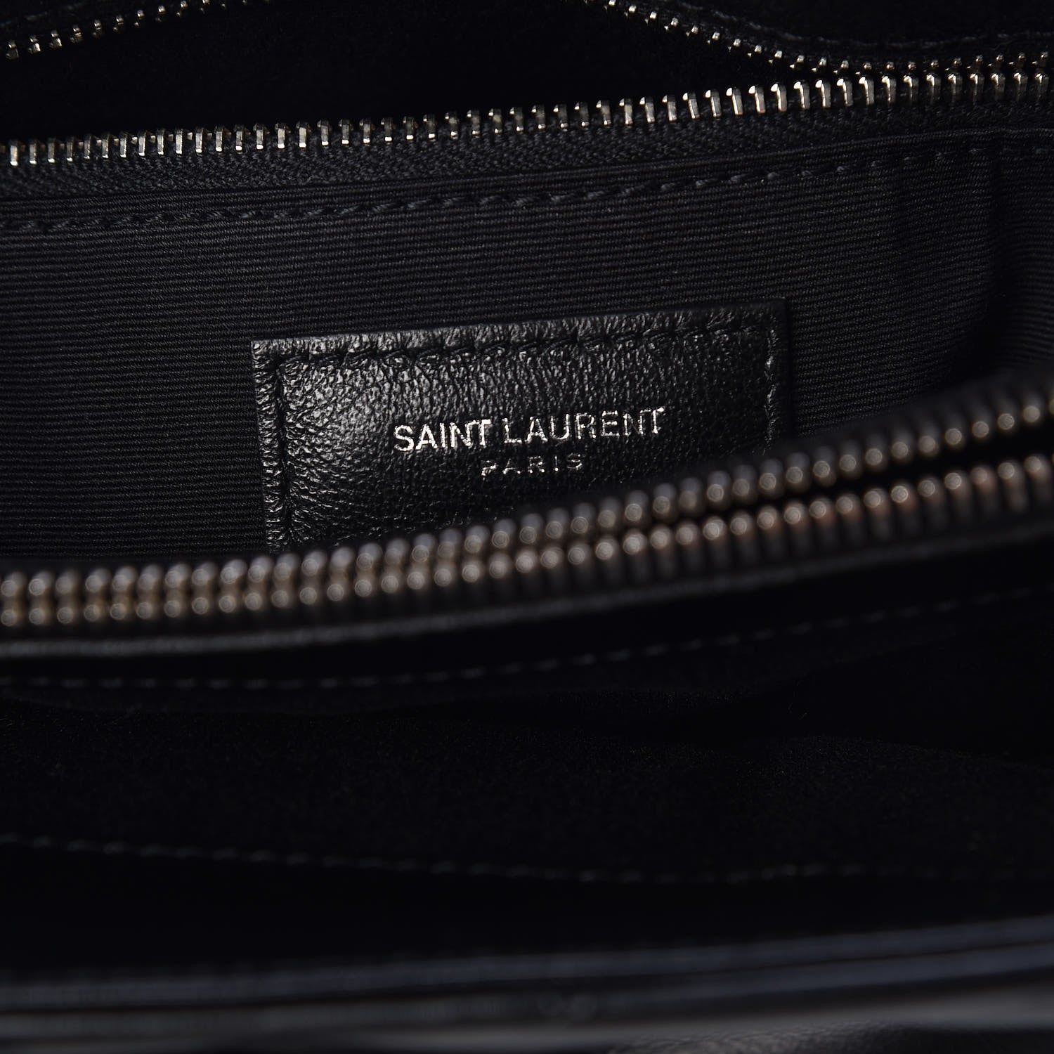 Saint Laurent Calfskin Y Quilted Monogram Medium Loulou Chain Satchel Black 9 of 9