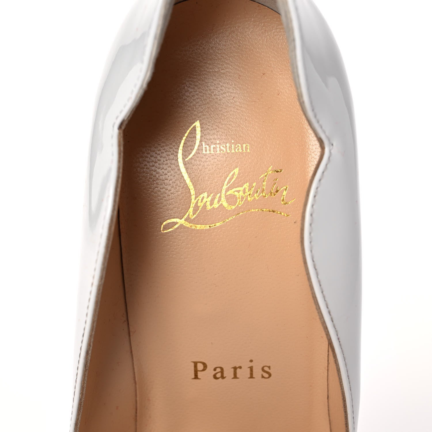Christian Louboutin Patent Hot Chick 100 Pumps 36 White 7 of 7