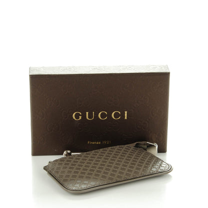 Gucci Calfskin Diamante Embossed Key Case Grey 4 of 7
