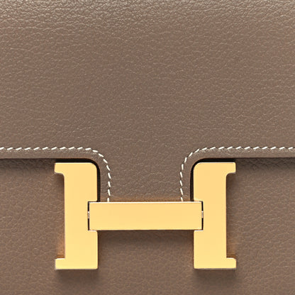 Hermes Evercolor Constance Slim Wallet Etoupe 10 of 11