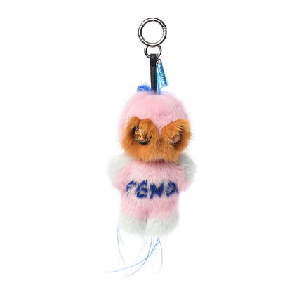 Fendi Mink Fur Crystal Fendirumi Piro-Chan Monster Bag Bug Charm Marshmallow 1 of 4