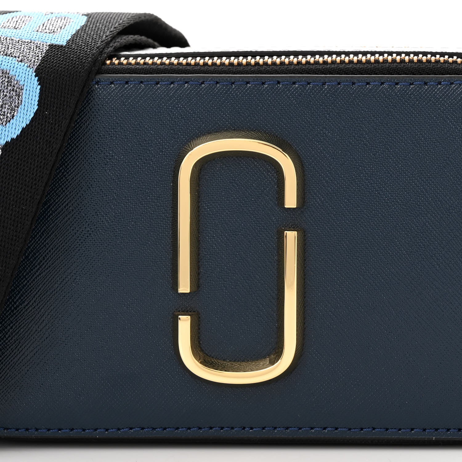 Marc Jacobs Saffiano Small Snapshot Camera Bag Blue Sea 8 of 12