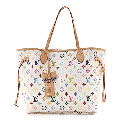 Louis Vuitton LV X TM Monogram Multicolor Neverfull MM White 1 of 11
