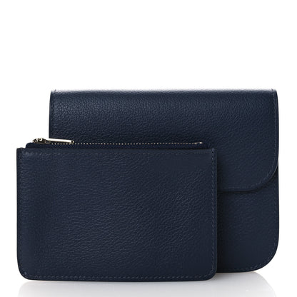 Hermes Evercolor Constance Slim Wallet Bleu Nuit 3 of 10