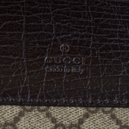 Gucci Coated Canvas Monogram Large Carry On Duffle Bag Brown 5 of 8