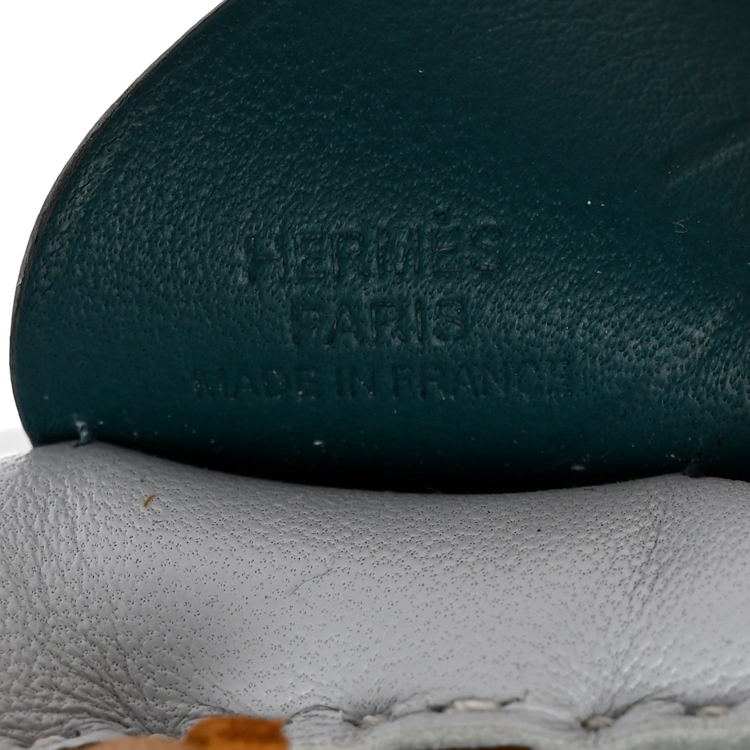 Hermes Milo Lambskin Grigri Rodeo Pegase Horse Bag Charm PM Bleu Brume Sesame Vert Bosphore 4 of 5