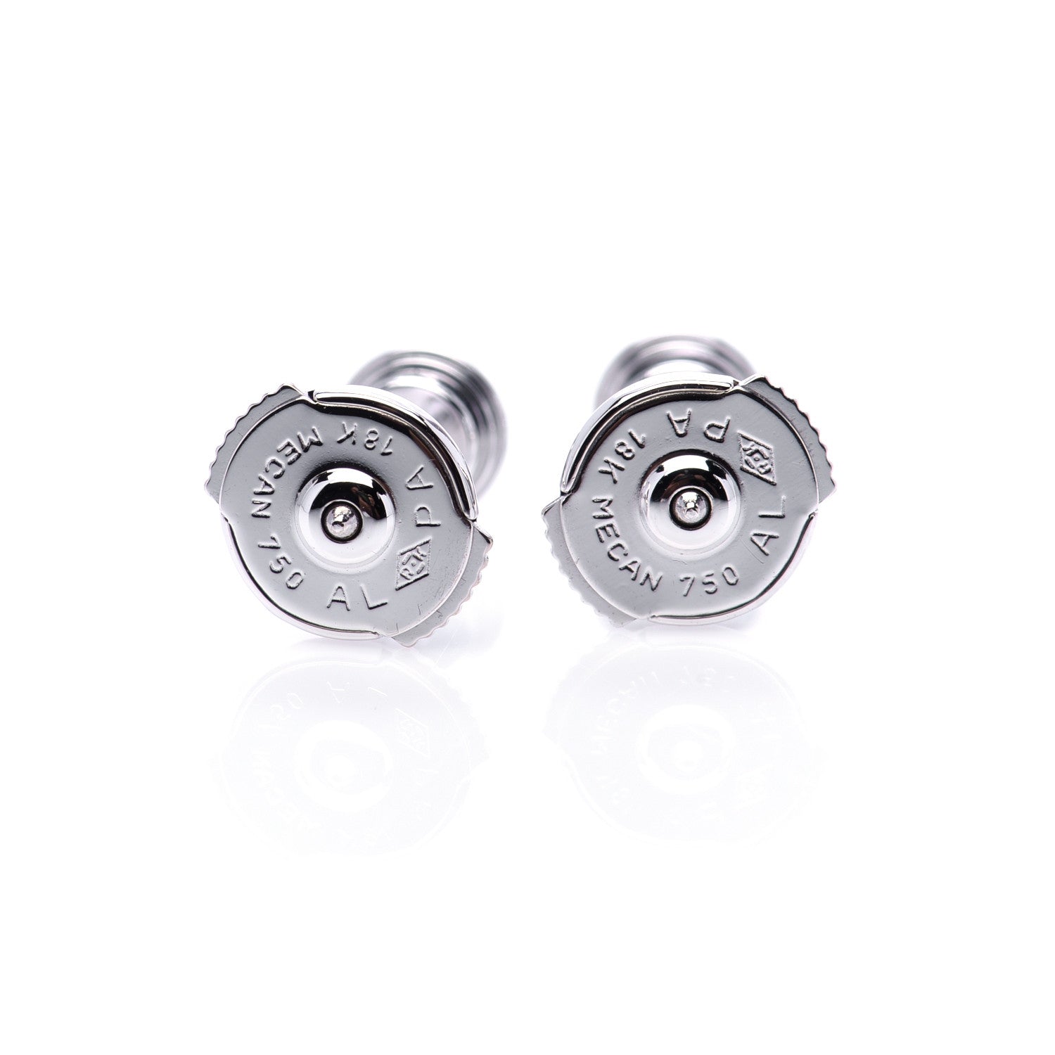 Cartier 18K White Gold Diamond MM D'Amour Earrings 3 of 5